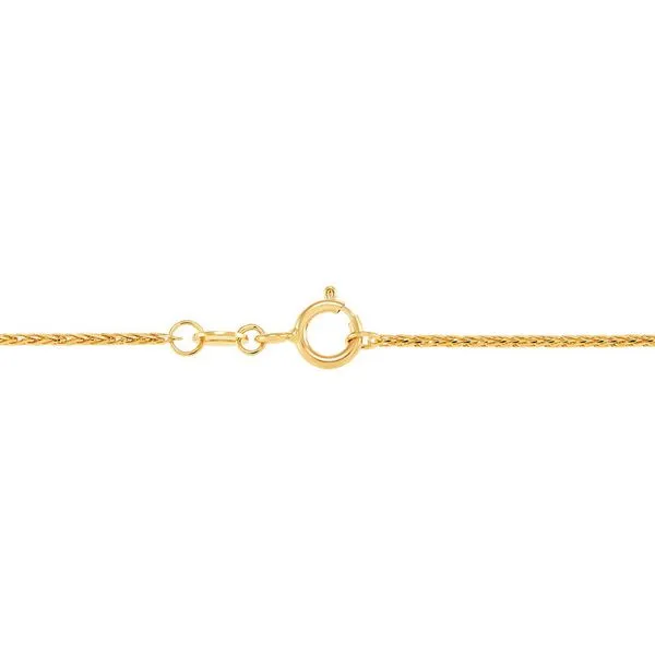 14K YG 1MM SOLID SPIGA WHEAT CHAIN  Image 2 Lennon's W.B. Wilcox Jewelers New Hartford, NY