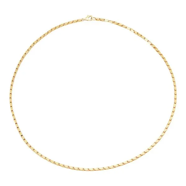 14K YEG 3MM OVAL POPCORN CHAIN 18"  Image 2 Lennon's W.B. Wilcox Jewelers New Hartford, NY