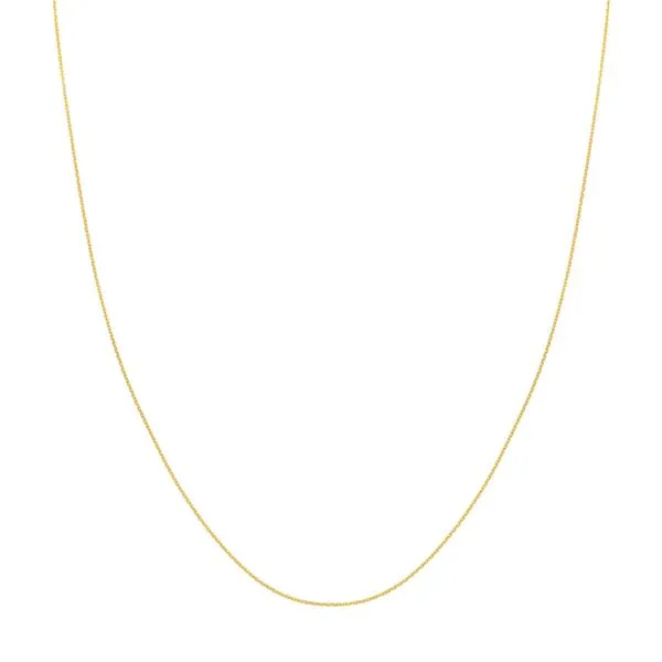 16" 10KY CABLE LINK CHAIN .8MM DIAMOND CUT Lennon's W.B. Wilcox Jewelers New Hartford, NY