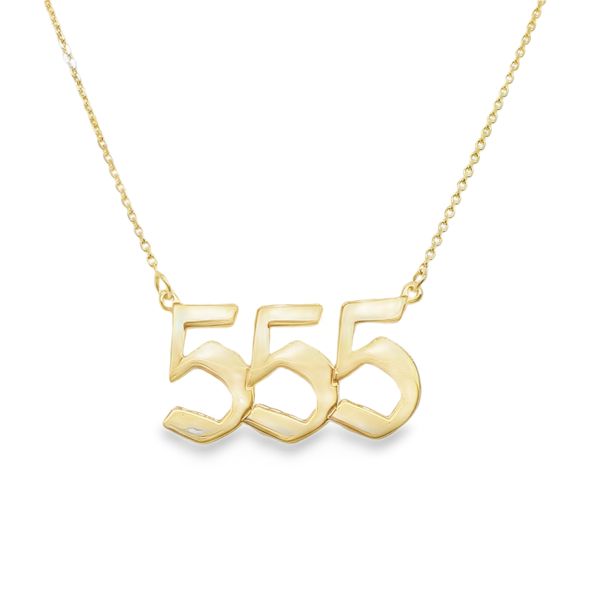 14KY NUMEROLOGY ANGELICAL NO 555 18IN NECKLACE Lennon's W.B. Wilcox Jewelers New Hartford, NY