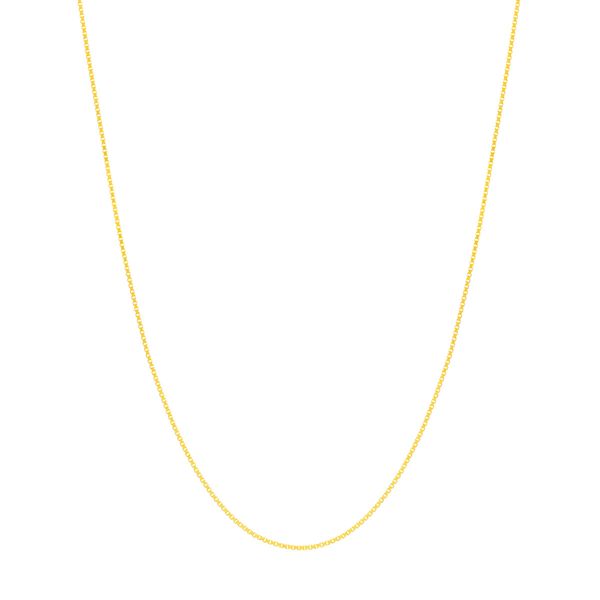 14KYG 18 INCH BOX CHAIN WITH SPRING RING CLASP Lennon's W.B. Wilcox Jewelers New Hartford, NY