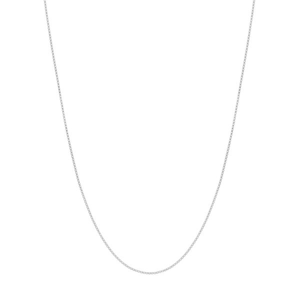 14KT WG 20" .55 MM BOX CHAIN W/ SPRING RING Lennon's W.B. Wilcox Jewelers New Hartford, NY