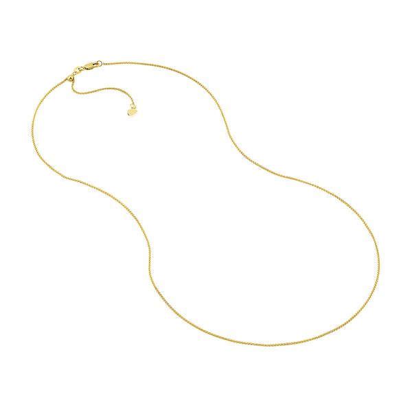 10KT YG 22" 1.02MM ADJUSTABLE WHEAT CHAIN Lennon's W.B. Wilcox Jewelers New Hartford, NY