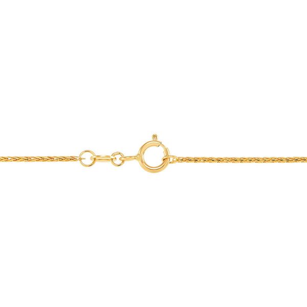14K YG 1MM SOLID SPIGA WHEAT CHAIN 2.2GR Image 2 Lennon's W.B. Wilcox Jewelers New Hartford, NY
