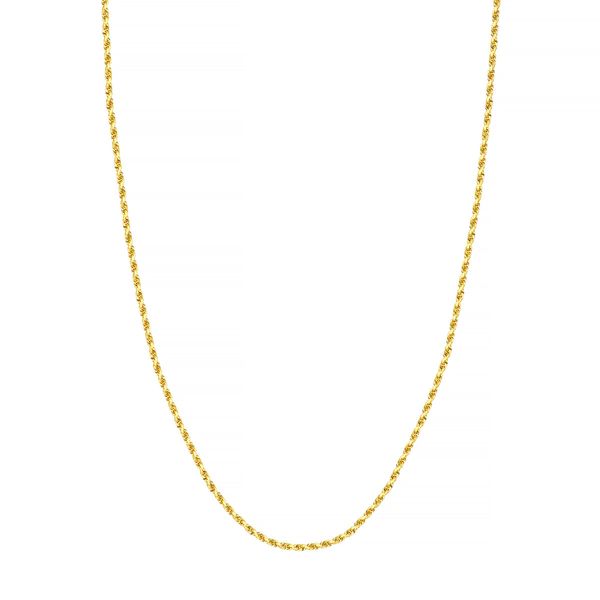 14KT YG 22" D/C 016  ROPE  2.15MM  7.45 GM Lennon's W.B. Wilcox Jewelers New Hartford, NY