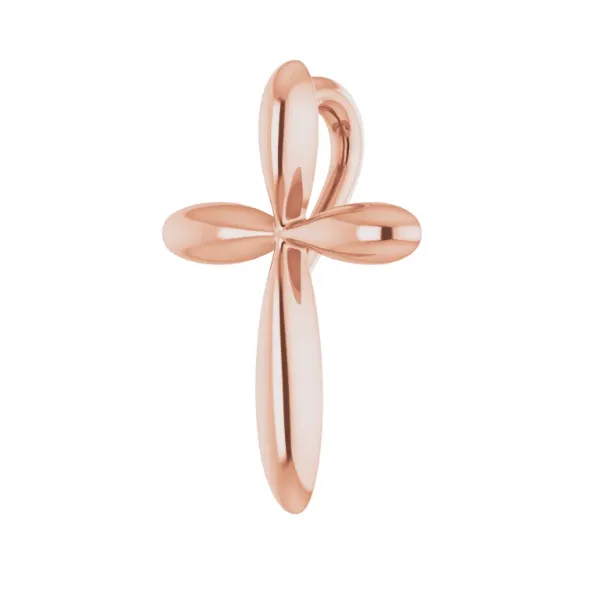 14KR POLISHED CROSS 17 X 13.01MM Image 2 Lennon's W.B. Wilcox Jewelers New Hartford, NY