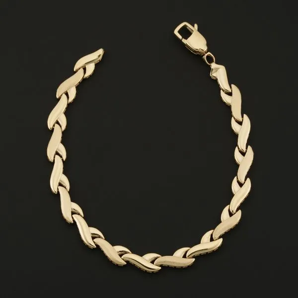 10Kt Yellow Gold Stampato Bracelet  Lennon's W.B. Wilcox Jewelers New Hartford, NY