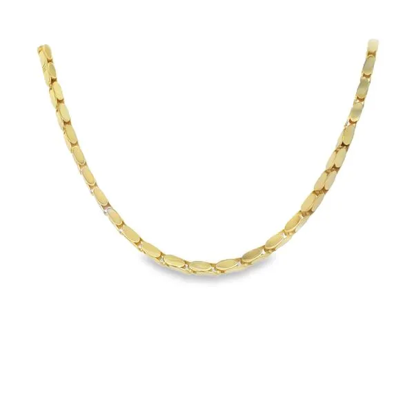 14KY POLISHED SOLID OVAL SHAPE POPCORN BRACELET 7''  Lennon's W.B. Wilcox Jewelers New Hartford, NY