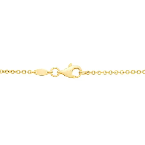 14K YG POLISHED PUZZLE PIECE HEART PENDANT W/ 17" FORZATINA CHAIN  Image 2 Lennon's W.B. Wilcox Jewelers New Hartford, NY