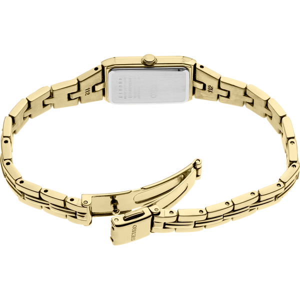 LADIES SEIKO QUARTZ WATCH SWR048  SS GOLD PLATED CHAMPAGNE DIAL Image 3 Lennon's W.B. Wilcox Jewelers New Hartford, NY