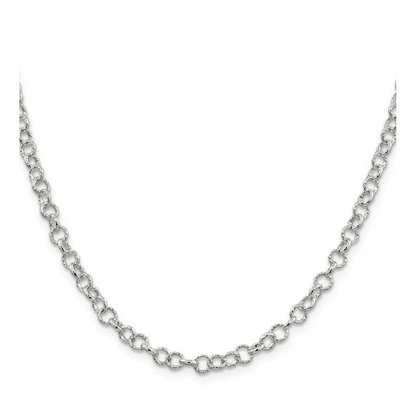 STERLING FANCY PATTERN ROLO CHAIN 18" Lennon's W.B. Wilcox Jewelers New Hartford, NY