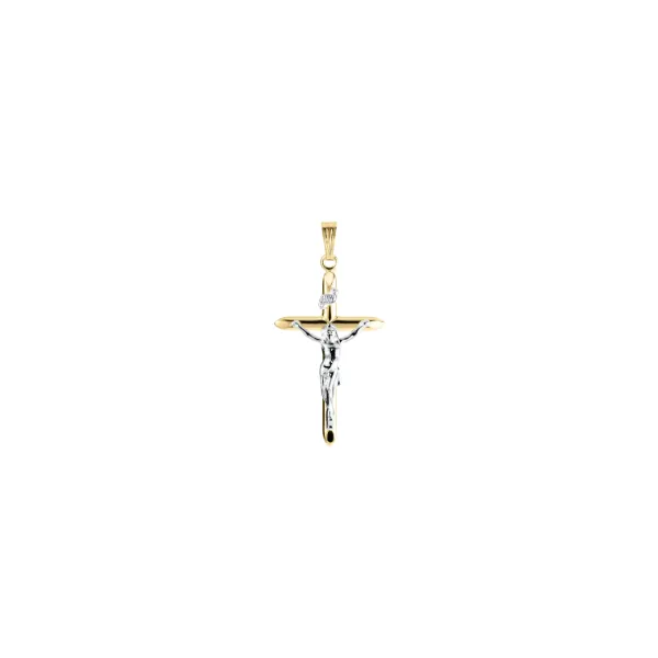14KG FILLED  CRUCIFIX W/ 18" CHAIN Lennon's W.B. Wilcox Jewelers New Hartford, NY