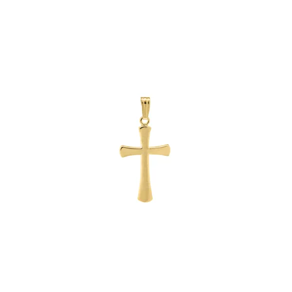 14KGF CROSS ROUNDED EDGES ON 18" CHAIN Lennon's W.B. Wilcox Jewelers New Hartford, NY