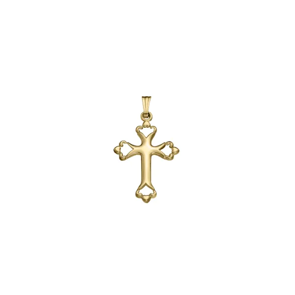 14KT YELLOW GOLD FILLED CROSS ON 18INCH GF CHAIN Lennon's W.B. Wilcox Jewelers New Hartford, NY