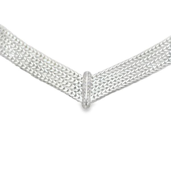 ICON LINK SIL PAVE DIAMONDS TOTALING .28CT 12MM NECK <br>SIZE 18 Lennon's W.B. Wilcox Jewelers New Hartford, NY
