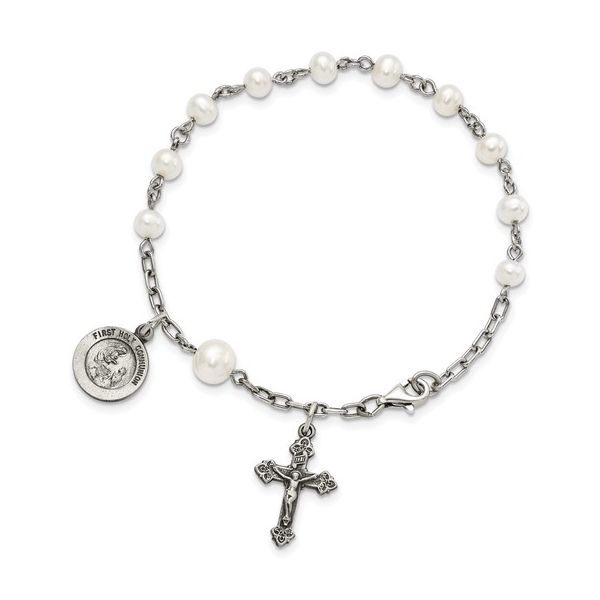 SS FRESHWATER CULTURED PEAR ROSARY BRACELET Lennon's W.B. Wilcox Jewelers New Hartford, NY