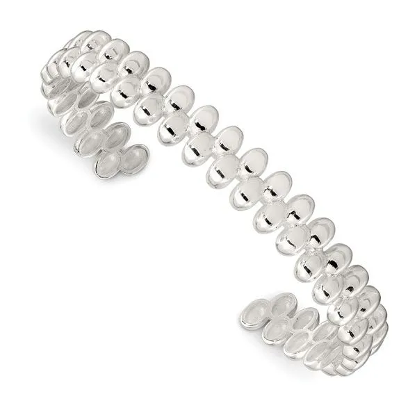 STERLING SILVER POLISHED CUFF BRACELET Lennon's W.B. Wilcox Jewelers New Hartford, NY