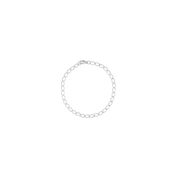 SS PETITE ELONGATED OVAL LINK CLASSIC BRACELET - 7 INCHES Lennon's W.B. Wilcox Jewelers New Hartford, NY
