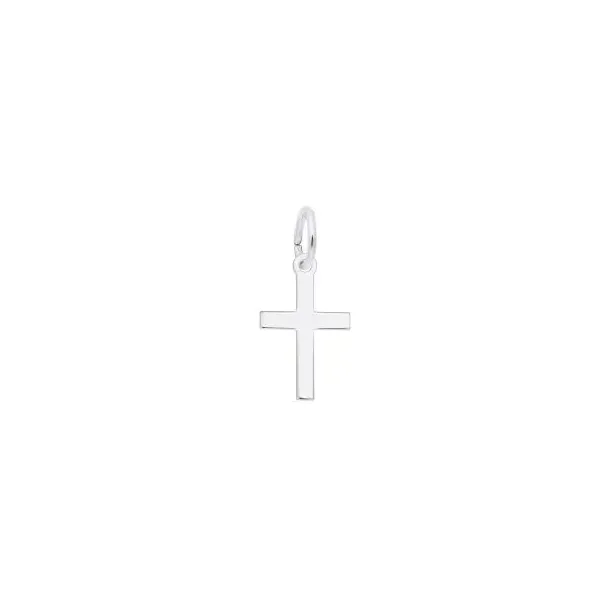 SS SMALL PLAIN CROSS CHARM Lennon's W.B. Wilcox Jewelers New Hartford, NY