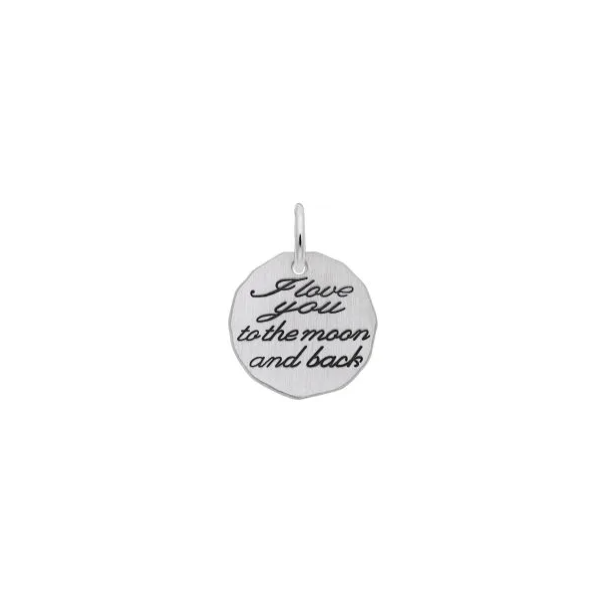 SS I LOVE YOU TO THE MOON AND BACK CHARM Lennon's W.B. Wilcox Jewelers New Hartford, NY