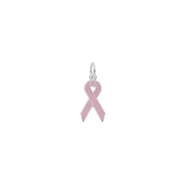 SS BREAST CANCER RIBBON - PINK ENAMEL Lennon's W.B. Wilcox Jewelers New Hartford, NY