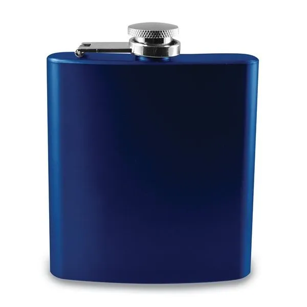 Stainless Steel Blue Flask  Lennon's W.B. Wilcox Jewelers New Hartford, NY