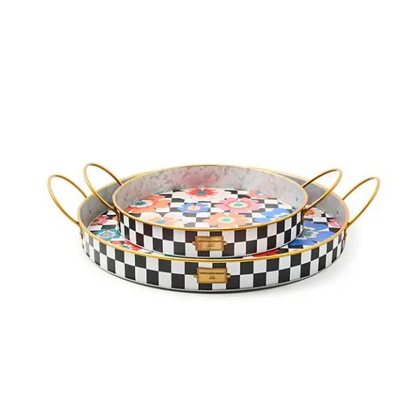 MACKENZIE-CHILDS DOLCE VITA SERVING TRAYS SET OF 2 Lennon's W.B. Wilcox Jewelers New Hartford, NY