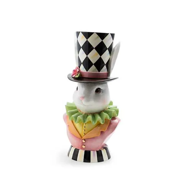 MACKENZIE-CHILDS ROSE RABBIT PLANTER Lennon's W.B. Wilcox Jewelers New Hartford, NY
