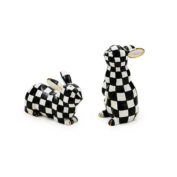 MACKENZIE-CHILDS ROSY CHECK TEACUP SALT & PEPPER SET Lennon's W.B. Wilcox Jewelers New Hartford, NY