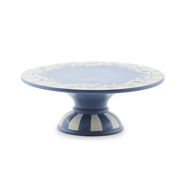 MACKENZIE-CHILDS CAMEO SMALL PEDESTAL PLATTER Lennon's W.B. Wilcox Jewelers New Hartford, NY