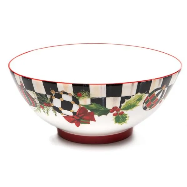 DECK THE HALLS SERVING BOWL Lennon's W.B. Wilcox Jewelers New Hartford, NY