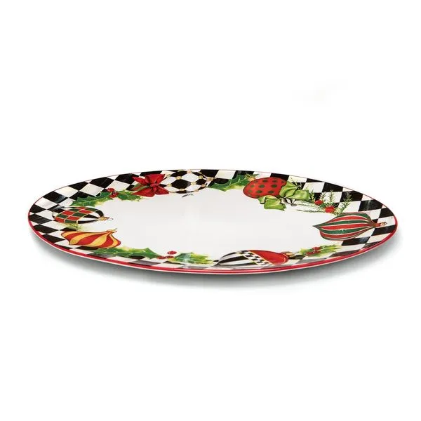 DECK THE HALLS SERVING PLATTER Lennon's W.B. Wilcox Jewelers New Hartford, NY