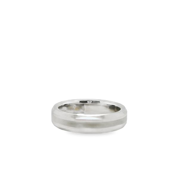 6MM SERINIUM BEVEL 2MM LASER SATIN Lennon's W.B. Wilcox Jewelers New Hartford, NY
