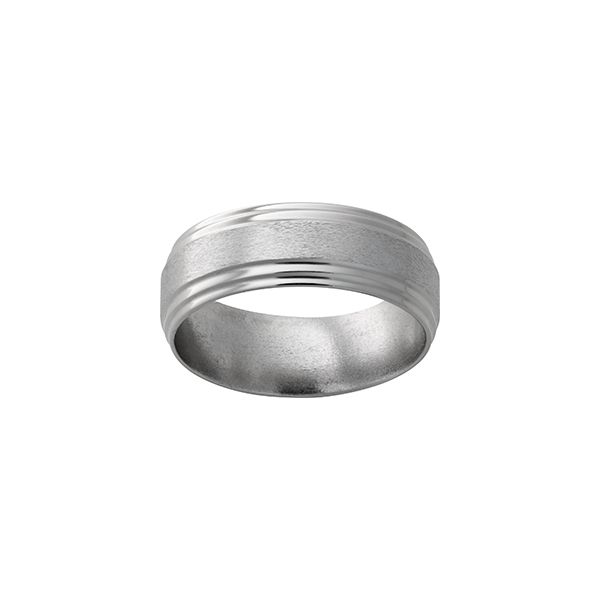 8MM TITANIUM BAND STONE CENTER SIZE 8 Lennon's W.B. Wilcox Jewelers New Hartford, NY