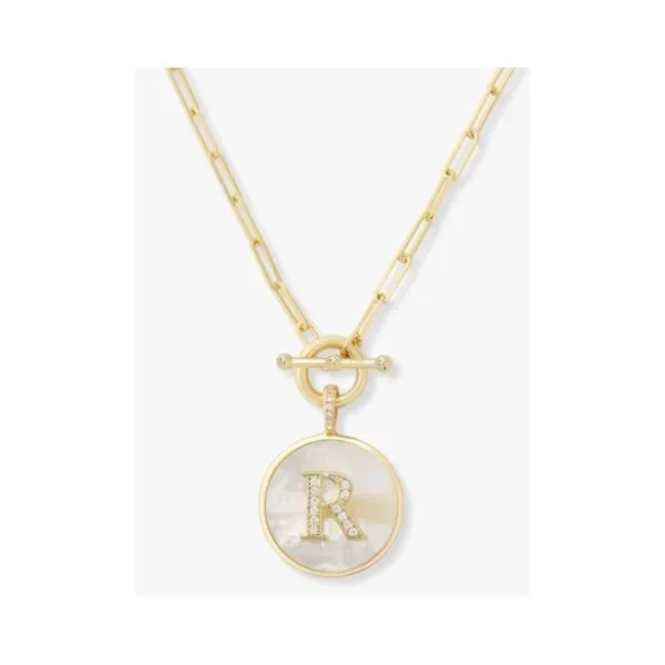 LOVE LETTERS MEDALLION NECKLACE - LETTER "R" Lennon's W.B. Wilcox Jewelers New Hartford, NY