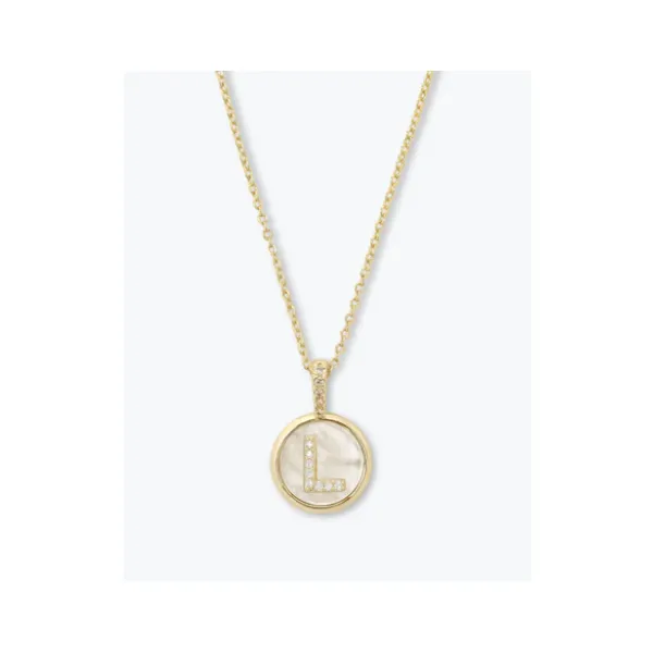 BABY LOVE LETTERS MEDALLION NECKLACE - LETTER "L" Lennon's W.B. Wilcox Jewelers New Hartford, NY