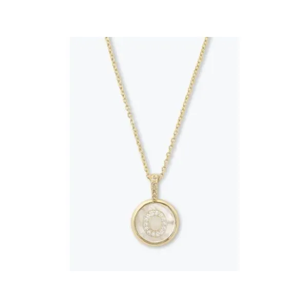 BABY LOVE LETTERS MEDALLION NECKLACE - INITIAL "O" Lennon's W.B. Wilcox Jewelers New Hartford, NY