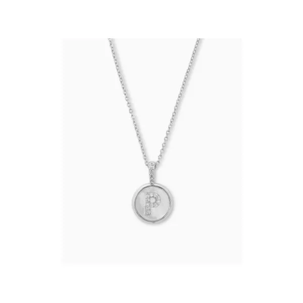 BABY LOVE LETTERS MEDALLION NECKLACE - LETTER "P" Lennon's W.B. Wilcox Jewelers New Hartford, NY