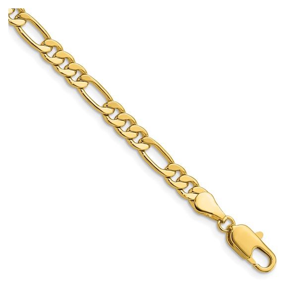 20" 22K GOLD PLATED 5MM FIGARO CHAIN Lennon's W.B. Wilcox Jewelers New Hartford, NY