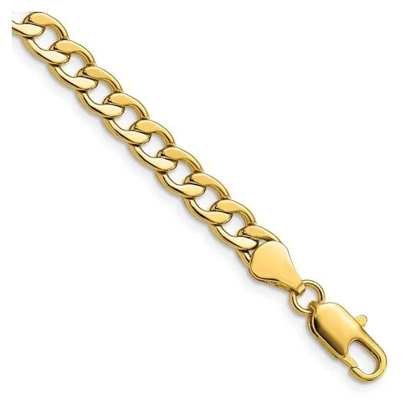 20" 22K GOLD PLATED 5.5 MM CURB CHAIN Lennon's W.B. Wilcox Jewelers New Hartford, NY