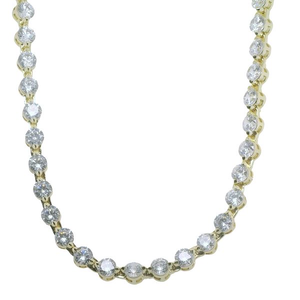 16" SHE'S AN ICON TENNIS NECKLACE 18K GOLD PLATED OVER BRASS Lennon's W.B. Wilcox Jewelers New Hartford, NY