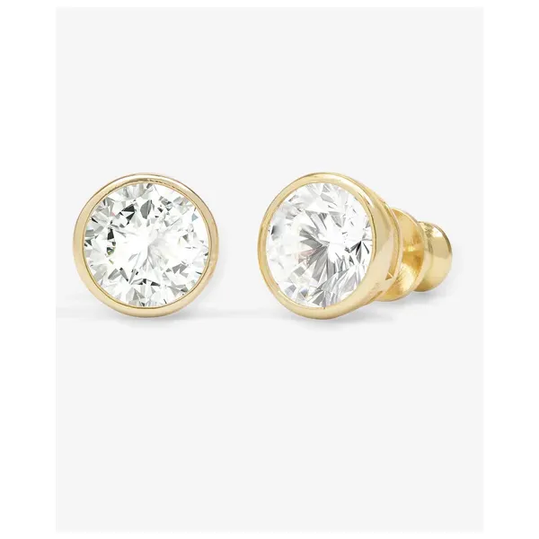 BARONESS 8MM CZ STUDS GOLD PLATED OVER BRASS Lennon's W.B. Wilcox Jewelers New Hartford, NY