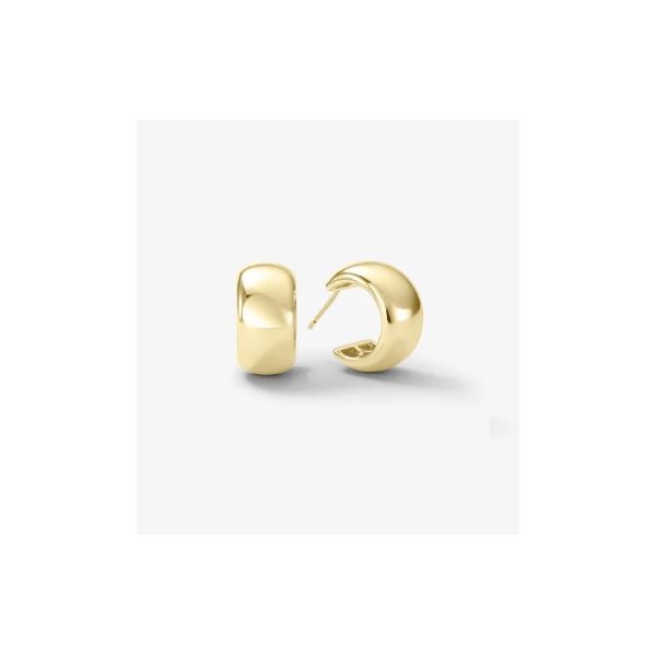 SHE'S SO SMOOTH BABY HOOPS   18K GOLD PLATED OVER BRASS Lennon's W.B. Wilcox Jewelers New Hartford, NY