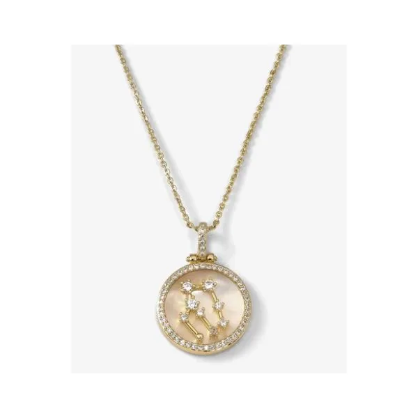 ZODIAC CONSTELLATION NECKLACE - GEMINI 18Kt Gold Plated Over Brass Lennon's W.B. Wilcox Jewelers New Hartford, NY