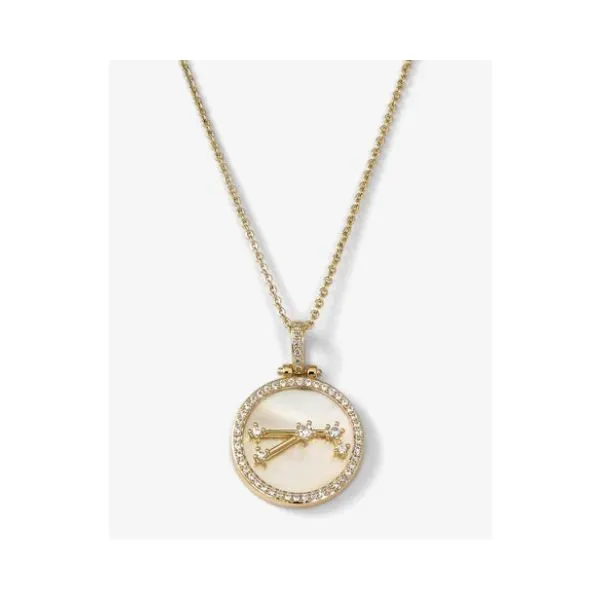 ZODIAC CONSTELLATION NECKLACE - ARIES 18Kt Gold Plated Over Brass Lennon's W.B. Wilcox Jewelers New Hartford, NY