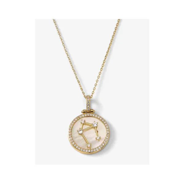 ZODIAC CONSTELLATION NECKLACE - LIBRA  18K Gold Plated Over Brass Lennon's W.B. Wilcox Jewelers New Hartford, NY