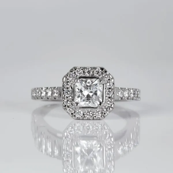 18K White Gold Internally Flawless Flanders Cut Diamond Engagement Ring Les Olson Jewelers Palm Harbor, FL