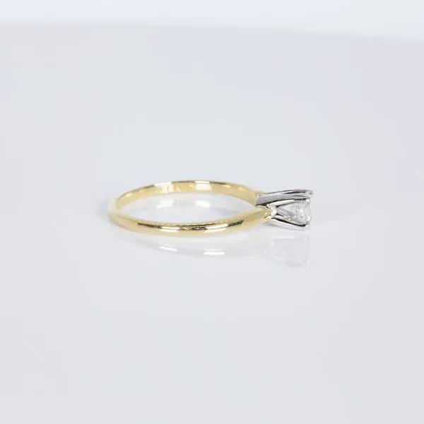 14K Yellow Gold Tiffany Style Diamond Solitaire Engagement Ring Image 2 Les Olson Jewelers Palm Harbor, FL
