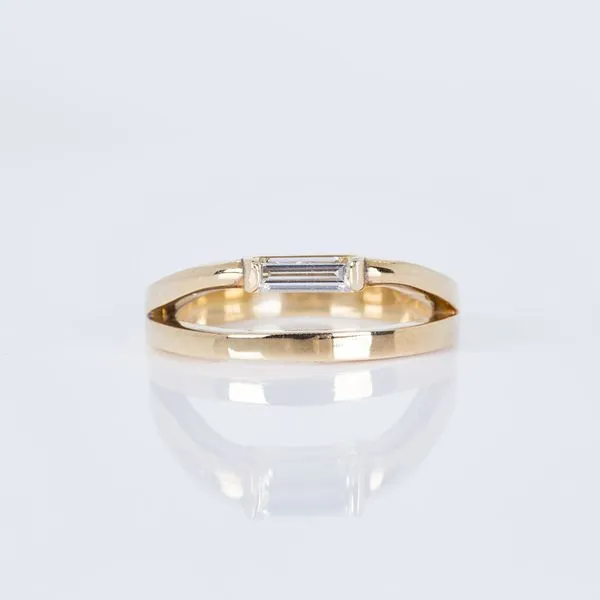 14K Royal Yellow Gold Horizontal Baguette Fashion Ring Les Olson Jewelers Palm Harbor, FL