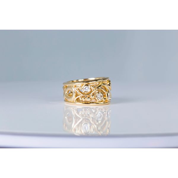 14K Royal Yellow Gold Multi Diamond Fashion Ring Image 2 Les Olson Jewelers Palm Harbor, FL